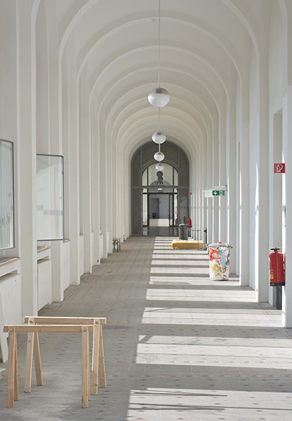 outside building walk way