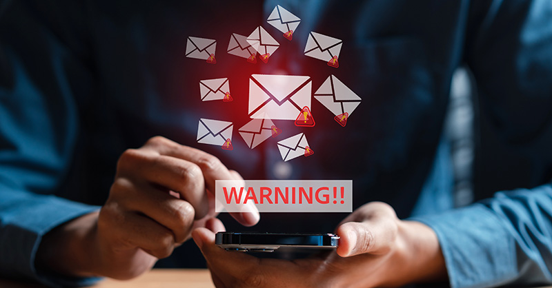 Email warning