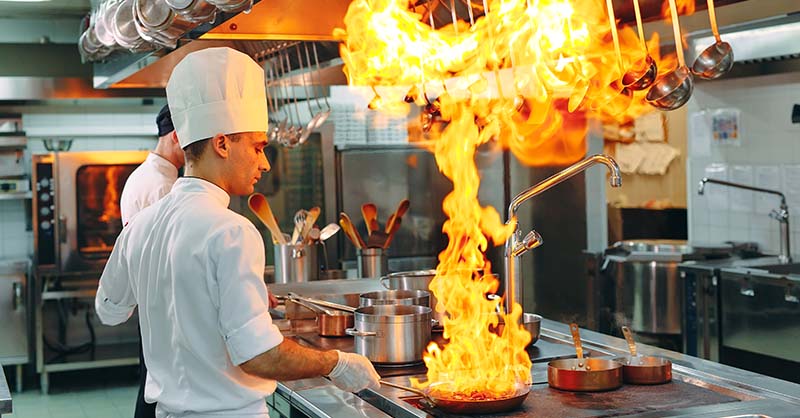 Commercial Kitchen Fire