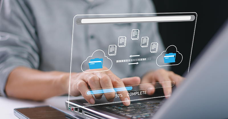 Employee sharing files through STFP