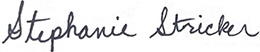 Stephanie Stricker Signature