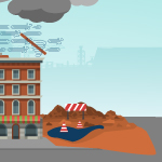 Riskopolis icon building waste