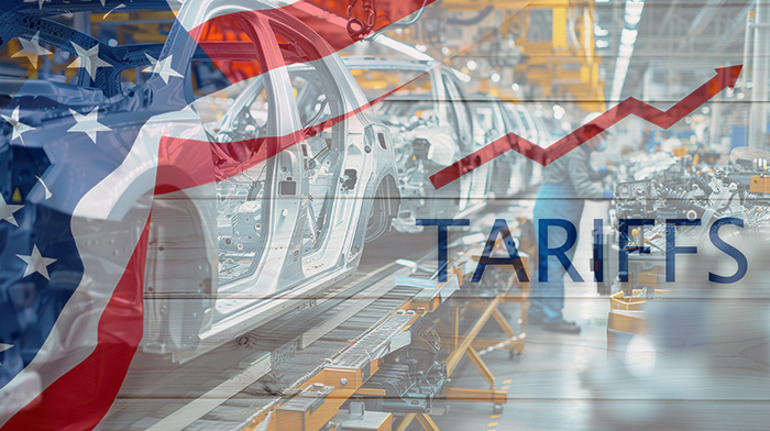 tariffs and tax infographic, graphic