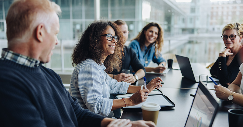 Group of professionals collaborating